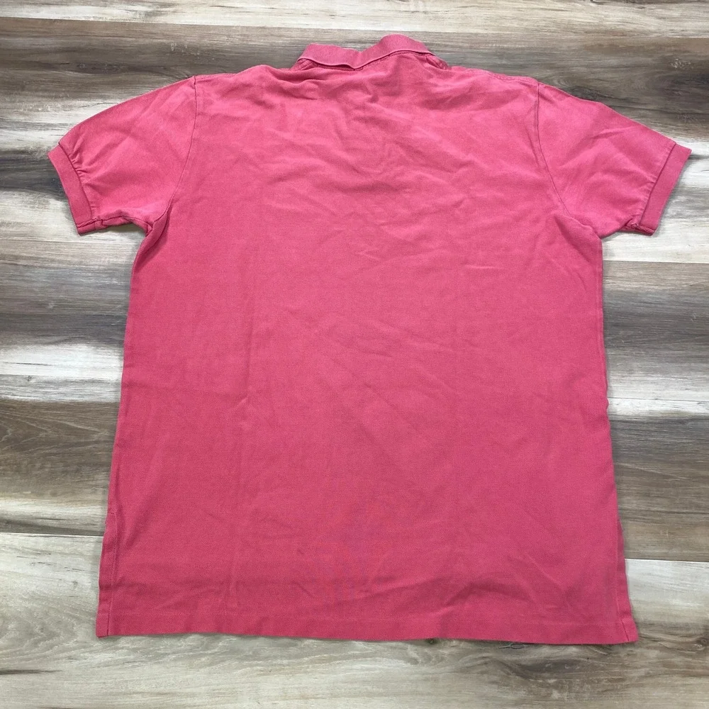 Polo Ralph Lauren Polo Shirt Mens L Classic Cotton Pique Pink Heritage Casual